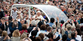 Pope Benedict XVI attends his weekly audience in St. Peter's Square at the Vatican.