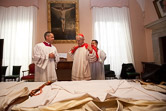 Cardinal Donald W. Wuerl of Washington takes possession of his titular church of San Pietro in Vincoli (St. Peter in Chains) Rome, May 8, 2011.